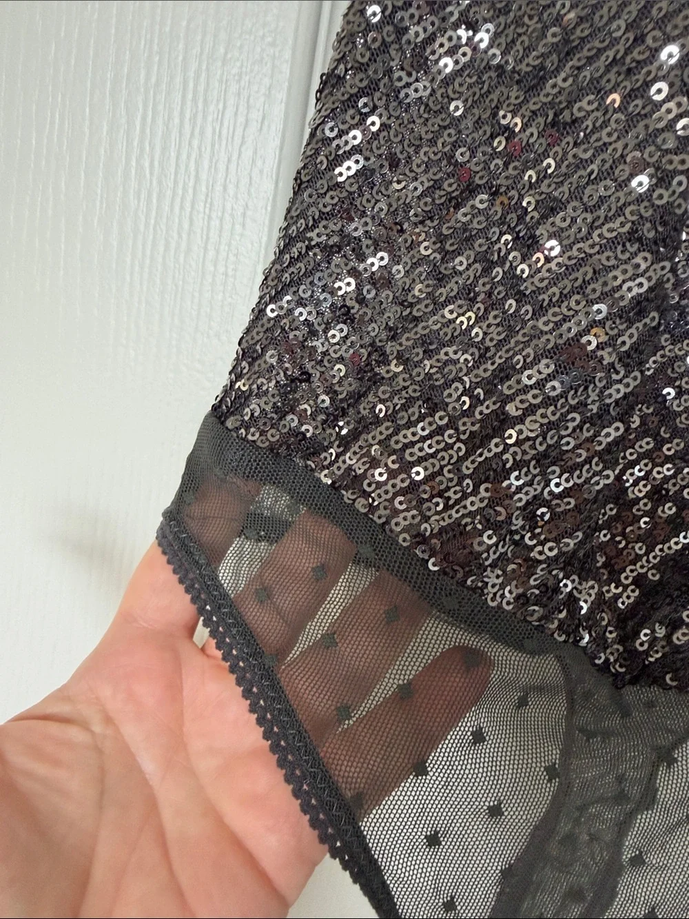 Sequined Free People Bodysuit